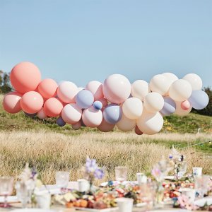Ballongbue - Blush, nude og lysebl�