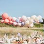Ballongbue - Blush, nude og lysebl�