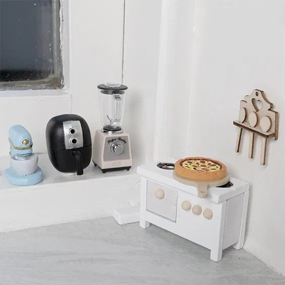 Julenissetilbehr - Pizza med bakespade