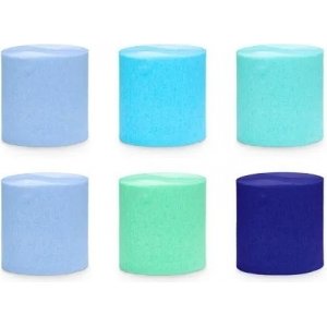 Kreppapir - Blågrønn blanding Kreppapir - Blågrønn blanding