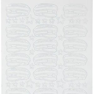 Klistremerker - Studentluer - Hvite