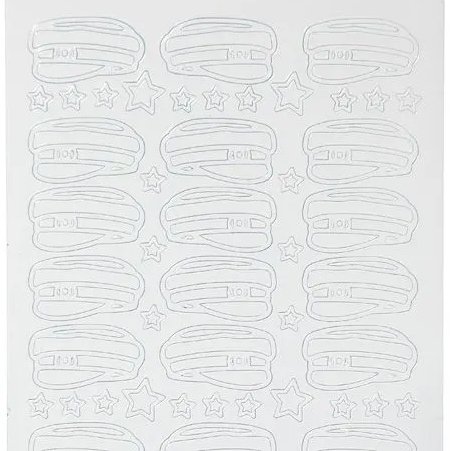 Klistremerker - Studentluer - Hvite Klistremerker - Studentluer - Hvite