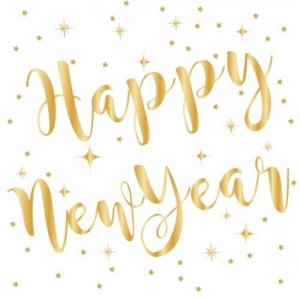 Servietter - Godt nyttår - Hvit/Gull - 16-pakning Servietter - Godt nyttår - Hvit/Gull - 16-pakning