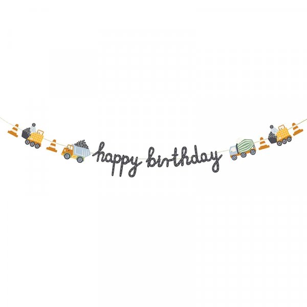 Banner - Happy Birthday - Truck Party