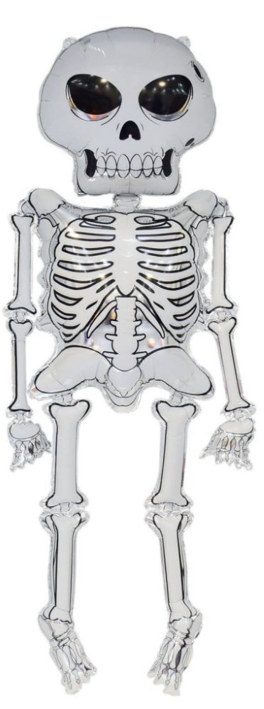 Folieballong - Stor - Halloween - Skjelett - 158 cm - Halloween-dekorasjoner, Halloween