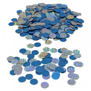 Konfettisirkler - Bl/Skimrende