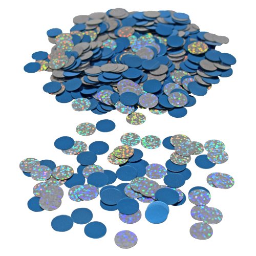 Konfettisirkler - Blå/Skimrende Konfettisirkler - Blå/Skimrende