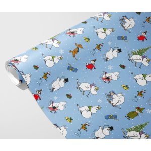 Gaveinnpakning - Juleinnpakning - Mummi - Blå - 4m x 70cm Gaveinnpakning - Juleinnpakning - Mummi - Blå - 4m x 70cm