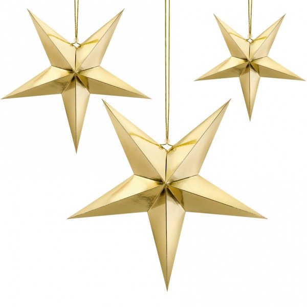 Hengende stjerne - Gull