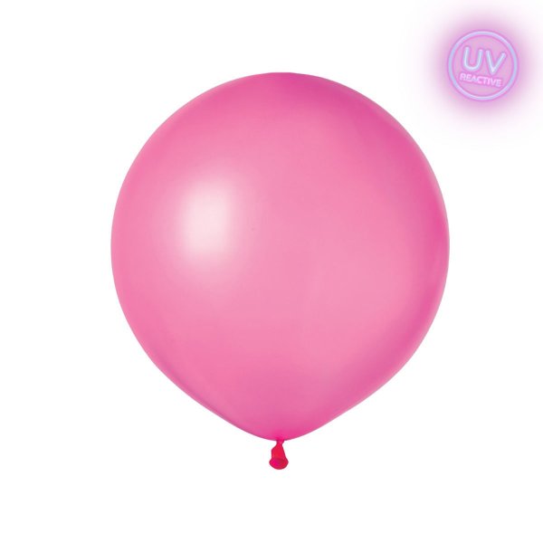 Lateksballonger - Neonrosa - UV-glød - 48 cm Lateksballonger - Neonrosa - UV-glød - 48 cm