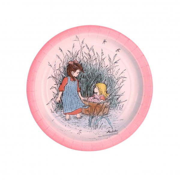 Papirtallerken - Madicken 8-pakning 23cm Papirtallerken - Madicken 8-pakning 23cm