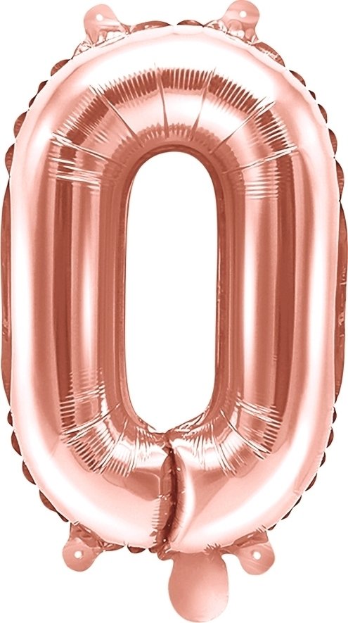 Tallballong – Roségull – 35 cm – Tall: 0 – Tallballonger, Ballonger