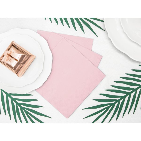 Servietter - Babyrosa - 25-pakning Servietter - Babyrosa - 25-pakning