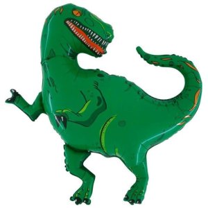 Folieballong - Dinosaur - T-Rex - Grønn - Form - 91 cm Folieballong - Dinosaur - T-Rex - Grønn - Form - 91 cm