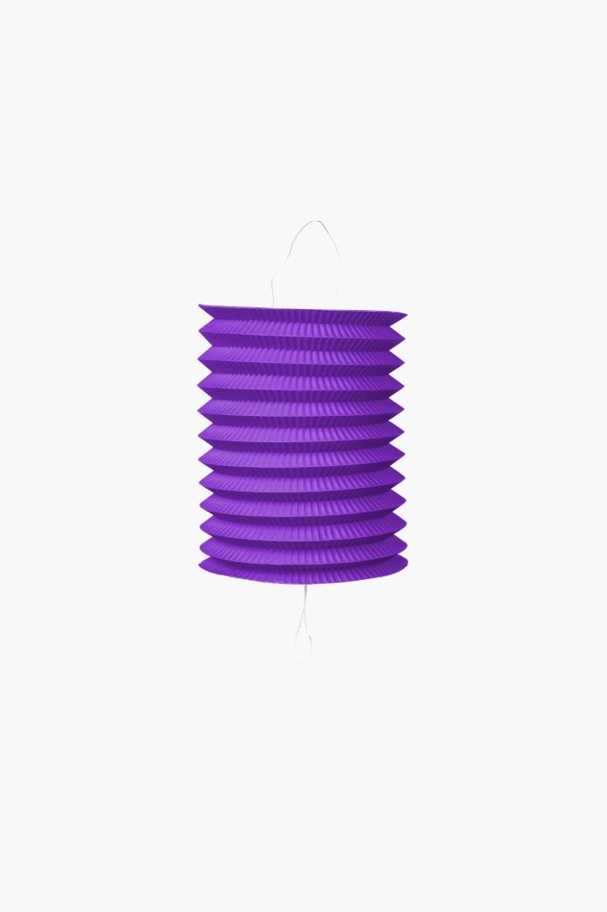 Lanterne – Papir – Lilla – 16 cm – Lamper og lykter til bryllup, Bryllupsdekorasjoner