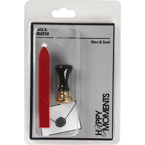 Lakk og forsegling - rød - Diameter 17 mm Lakk og forsegling - rød - Diameter 17 mm