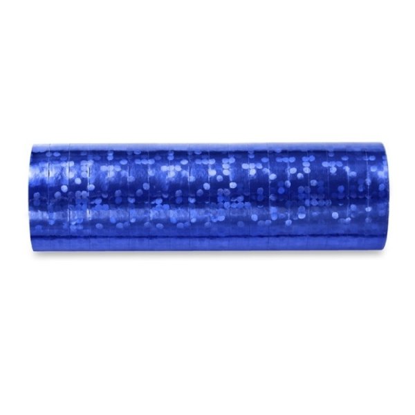 Serpentiner - Metalliske - Holografiske - M�rkebl� - 18 stk