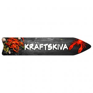 Treskilt - Krepsfat Treskilt - Krepsfat