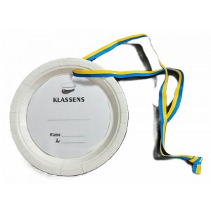 Studentanheng - Tallerken - Klasse - med bånd - 4-pakning Studentanheng - Tallerken - Klasse - med bånd - 4-pakning