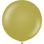 Ballonger ensfarget - Premium 60 cm - Olivengrønn - 2-pakning