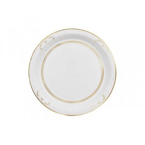 Papirtallerkener med ornamenter - Hvit - 23 cm Papirtallerkener med ornamenter - Hvit - 23 cm
