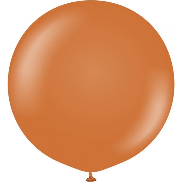 Ballonger ensfargede - Premium 90 cm - Karamellbrun - 2-pakning