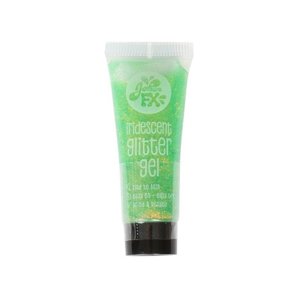 Glittergel i tube - Grønn - 10 ml Glittergel i tube - Grønn - 10 ml