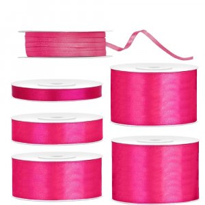 Satengb�nd - M�rk rosa - 25 meter