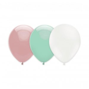 Ballonger - Rosa/Mint/Hvit - 15-pakning