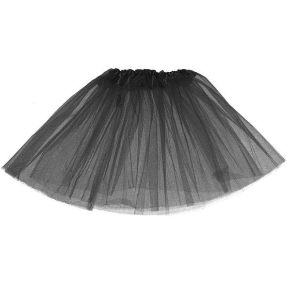 Tyllskjørt-tutu svart barn 29 cm - Kostyme Tyllskjørt-tutu svart barn 29 cm - Kostyme