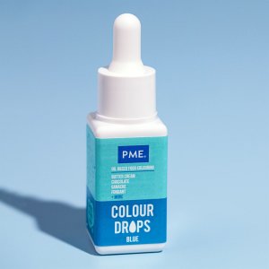PME Fargedr�per - Oljebasert konditorfarge - Bl� - 20 ml