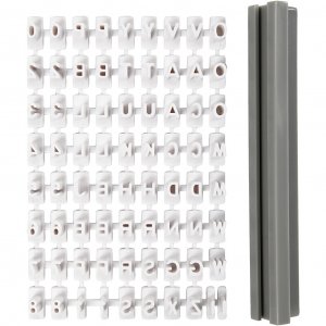 Stempel - Bokstaver og tall - 6 mm