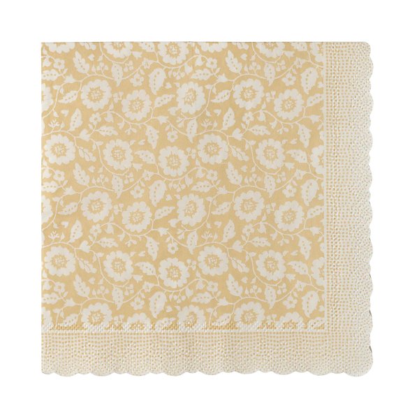 Servietter - Maileg - Gule blomster - 20-pakning Servietter - Maileg - Gule blomster - 20-pakning