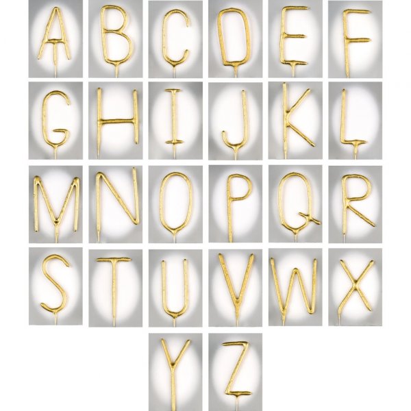 Sparkler - Bokstav - Gull