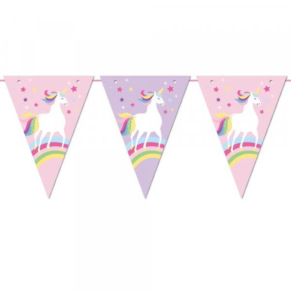 Flaggbanner - Enhj�rning - 3 meter