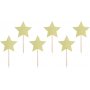 Kakespenner - Stjerner - Gullglitter - 6-pakning Kakespenner - Stjerner - Gullglitter - 6-pakning