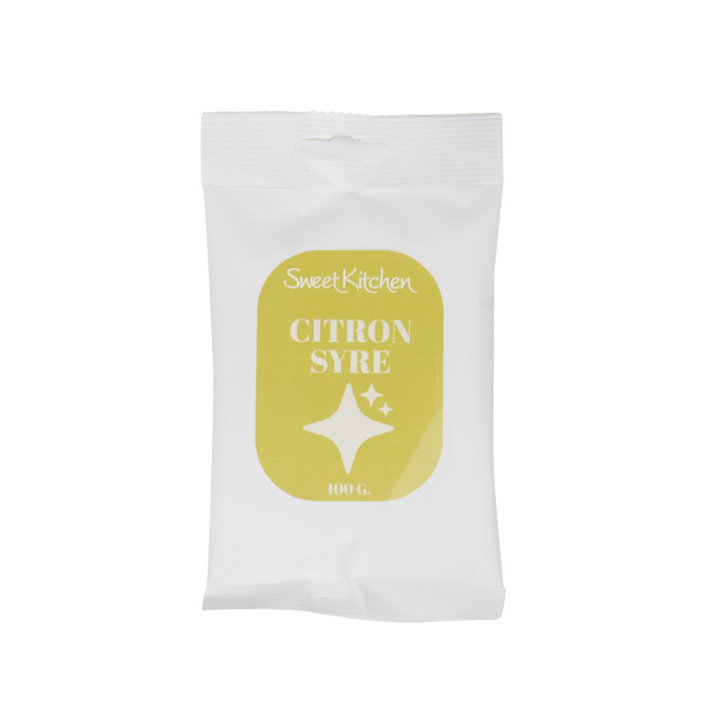 Sitronsyre (E330) – SweetKirchen – 100 g – Andre ingredienser