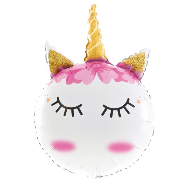 Folieballong - Dr�mmende enhj�rning - 57x88 cm