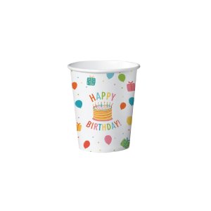 Pappkrus - Happy Birthday Kids - 8-pakning