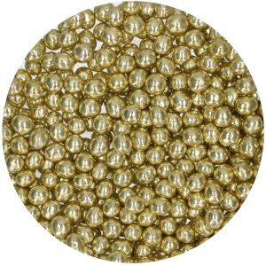 Sprø sjokoladeperler metallisk gul 60 g - FunCakes Sprø sjokoladeperler metallisk gul 60 g - FunCakes