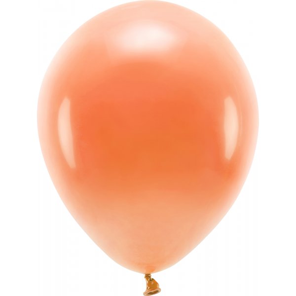 Ensfargede ballonger - ko 30 cm - Oransje - 10-pakning