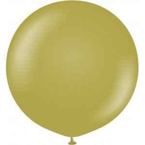 Ballonger ensfarget - Premium 90 cm - Olivengrnn - 2-pakning