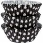 Muffinsformer - Dotted Black - 75 stk