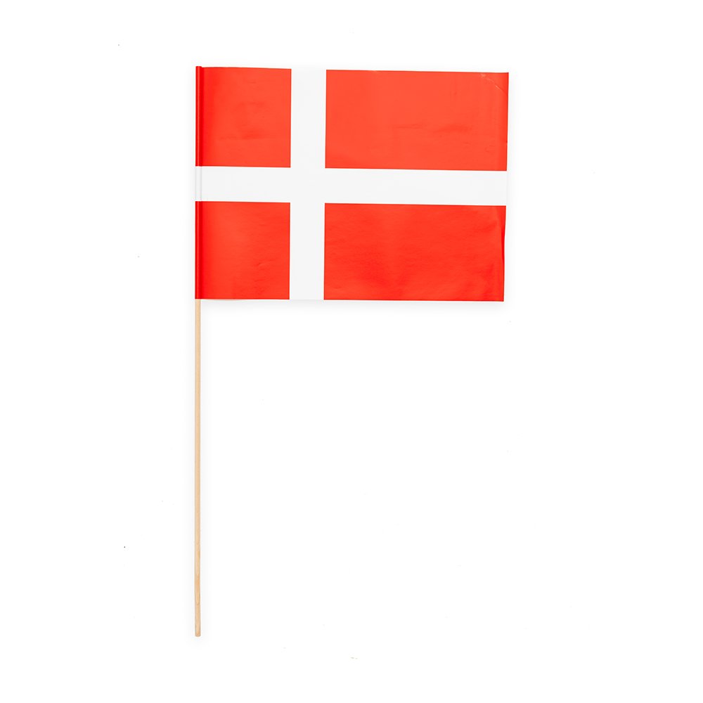 Papirflagg – Danmark – 20×30 cm – 10-pakning – Danmark, Land