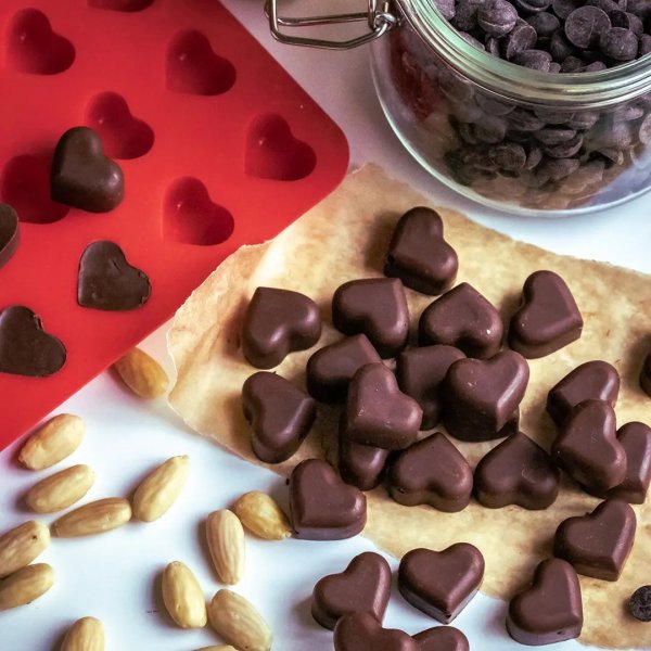 Silikonformer - Hjerter - 35 stk