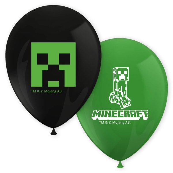 Ballonger - Minecraft - 8-pakning Ballonger - Minecraft - 8-pakning