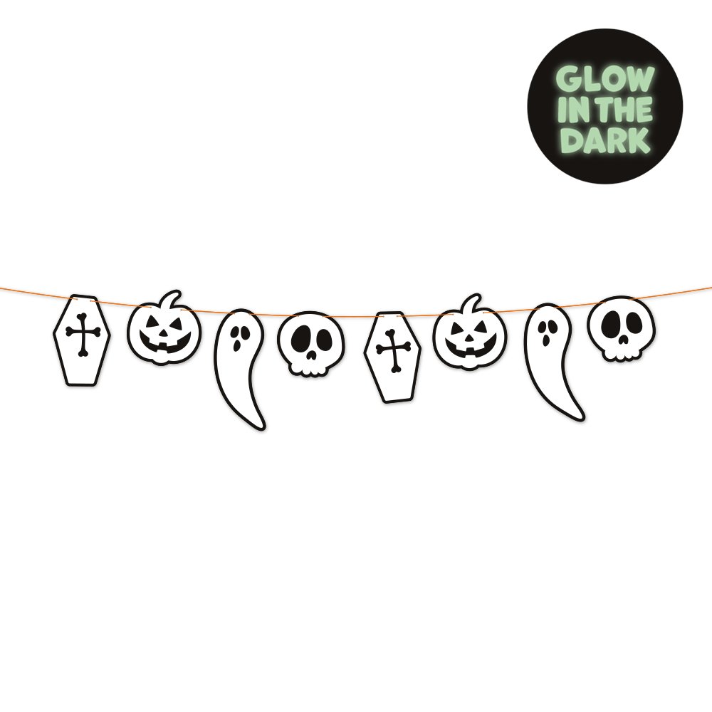 Girlander - Lysende - Halloween - 2 m - Halloween