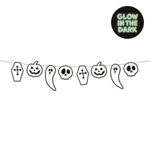 Girlander - Lysende - Halloween - 2 m