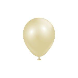 Miniballonger ensfargede - Premium 13 cm - Aura Antikk Gull - 25-pakning