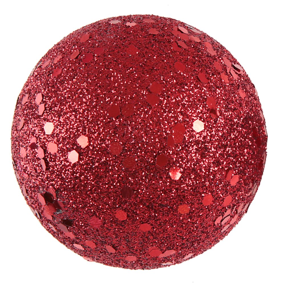 Glitterkuler – Røde – 1 cm – 50 stk – Julenissehåndverk, Rampenissen, Juleartikler